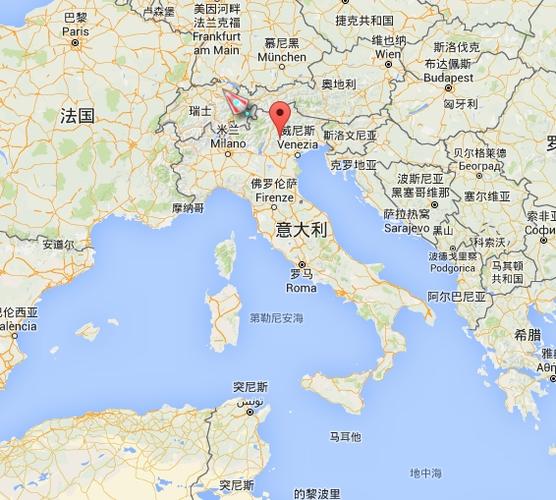 意大利的地理位置图标